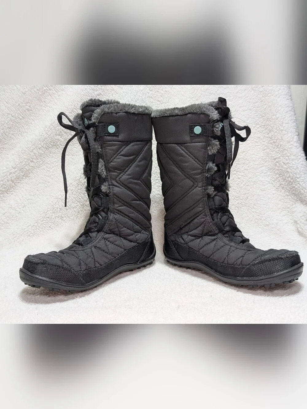 Columbia Youth Minx Mid 3 Waterproof Insulated Winter Snow Boots Sz 1